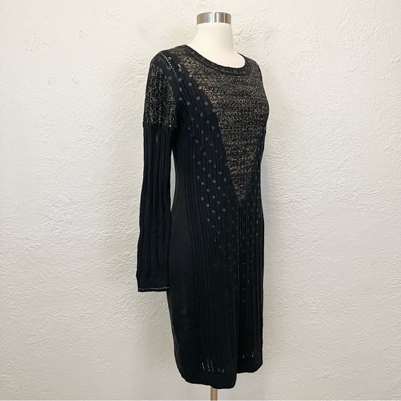 J. Peterman Small Sweater Dress Black Long Sleeve S - Picture 4 of 13